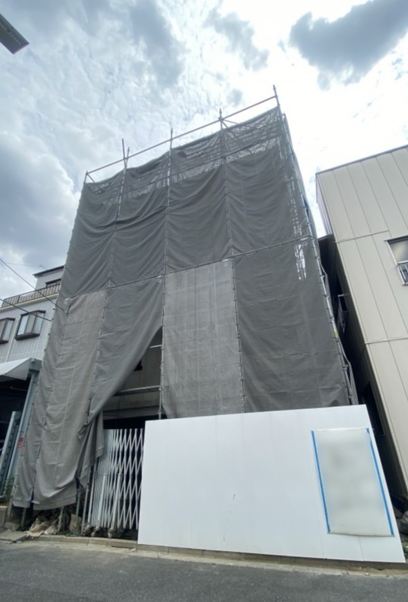 足立区谷在家建築中RCマンション